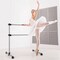 Silver Black Ballet Barre Adjustable Height Dance Practice Equipment